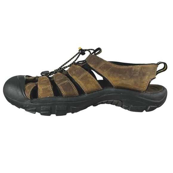 Keen Men’s Newport H2 Brown Leather Trail Hiking Sandal Size US 11 - Picture 2 of 10